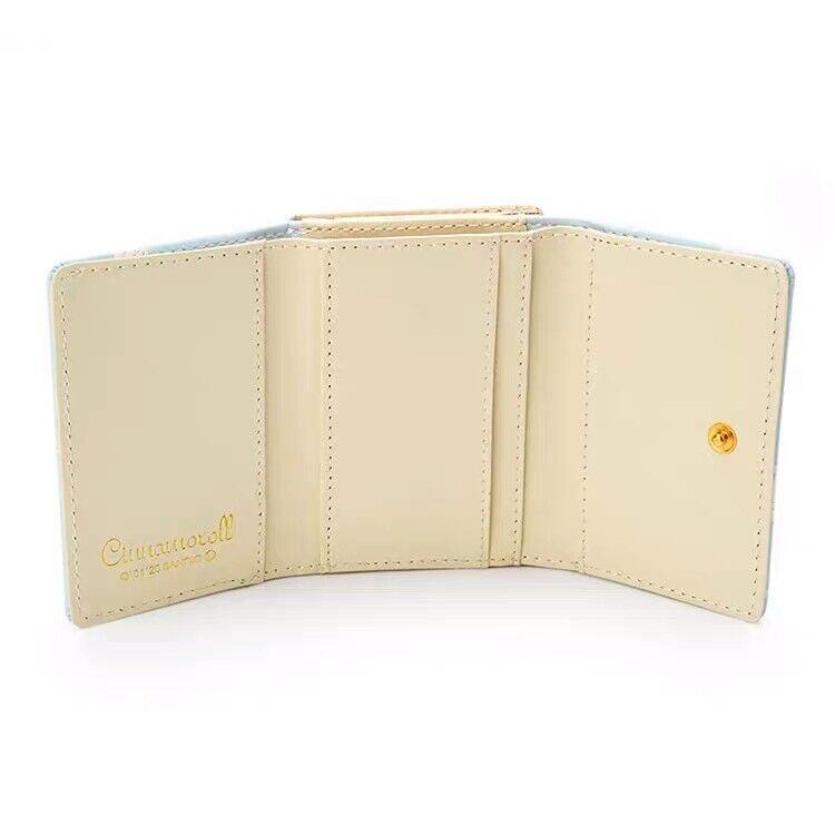 New Cute and Fashionable Girls' Cinnamoroll Blue Cartoon Wallet Small Square Bag