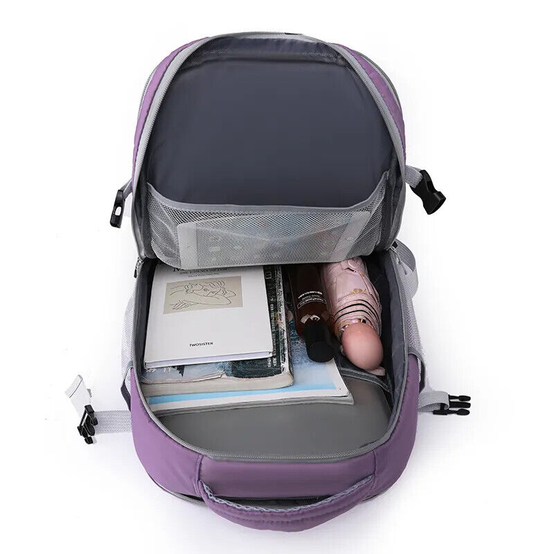 Women Travel Backpack Daypack Teenage Girls Charging Schoolbag Luggage Shoes Bag