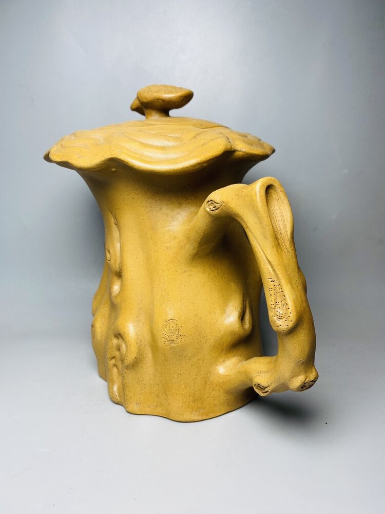 Vintage Chinese Yixing Purple Clay Teapot Zisha Ceremony Carving Collectible Art
