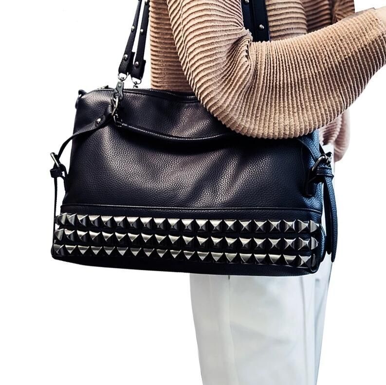 Leather Handbag Leisure School Bag Single Shoulder Messenger Polyester Crossbody