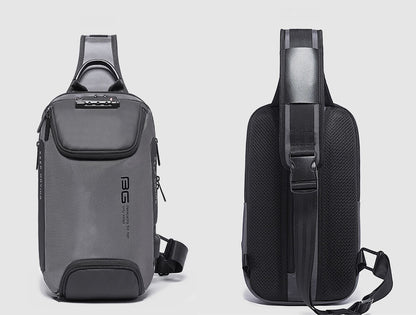 TSA Lock Charging Port Water Resistant Chest Pack Sling Bag One Strap Backpack
