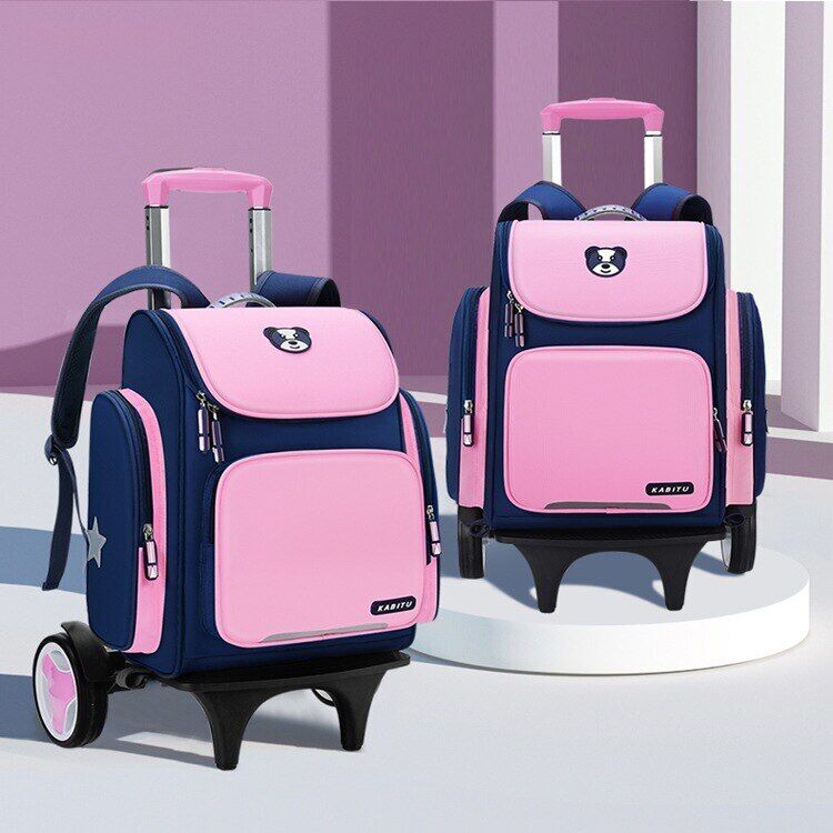 Student School Bag Backpack Bag School Backpack Wheeled Bag Trolley Wheels
