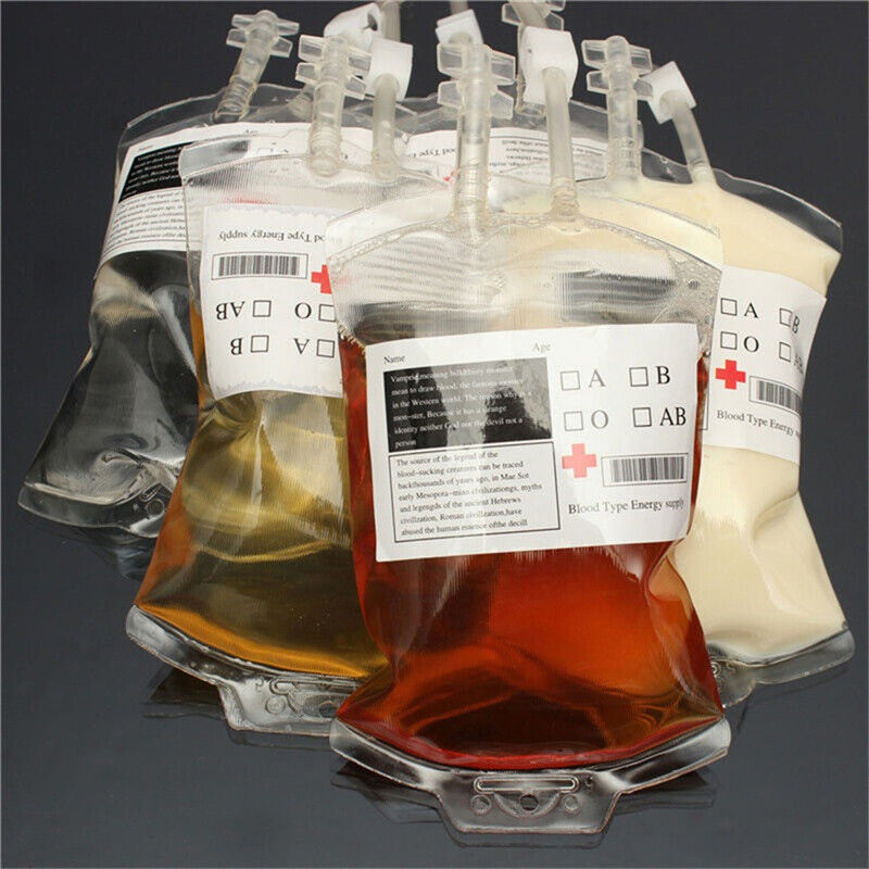 350ml Reusable Blood Energy Drink Bag Vampire Halloween Cosplay Party DecoLD Jo