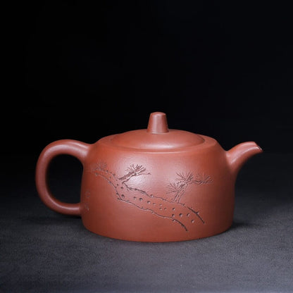 Chinese Yixing Zisha Clay Handmade Exquisite Teapot （井栏 底款：景舟制壶）