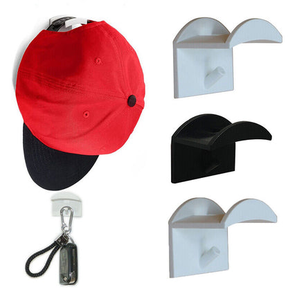 1PC Hat Sticky Hook Door Wall Closet Storage Hanger Wall Mount Hats Organizer
