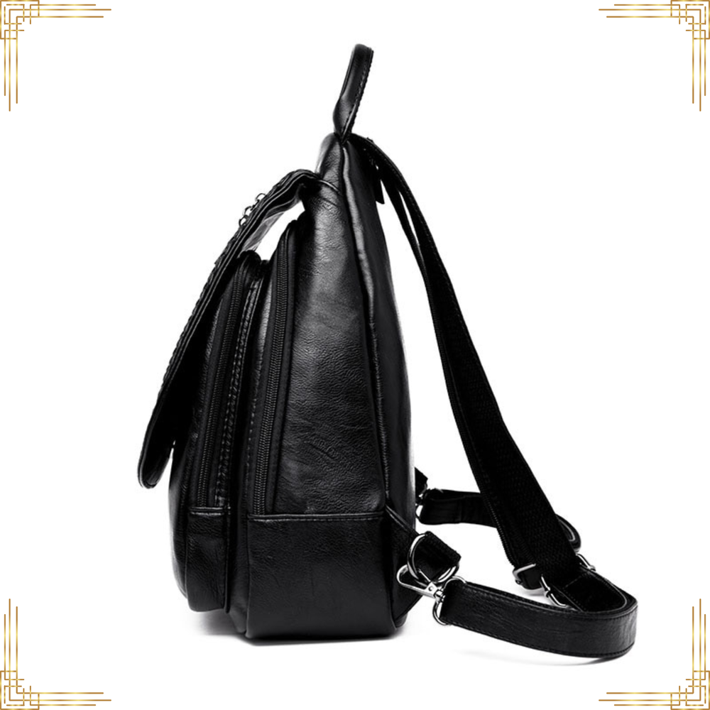 Women Soft LEATHER Backpack Large Handbag Crossbody Travel Bag Female Tote
