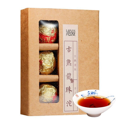 Ancient Tree Dragon Ball Mini Tuo Tea Pu'er Ripe Tea Yunnan Menghai Ripe Tea