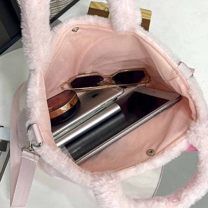 Hello Kitty Kuromi Melody Plush Handbag Crossbody Bag Girls' Plush Shoulder Bag