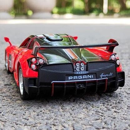 1:32 Pagani Huayra BC Diecast Model Car Toy Vehicle Sound Light Collection Gift