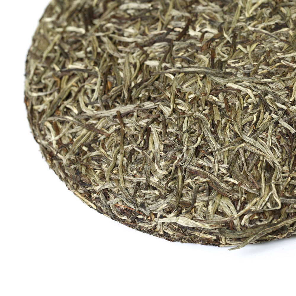 300g Supreme Silver Needle White Tea Cake Fuding Bai Hao Yin Zhen Tips