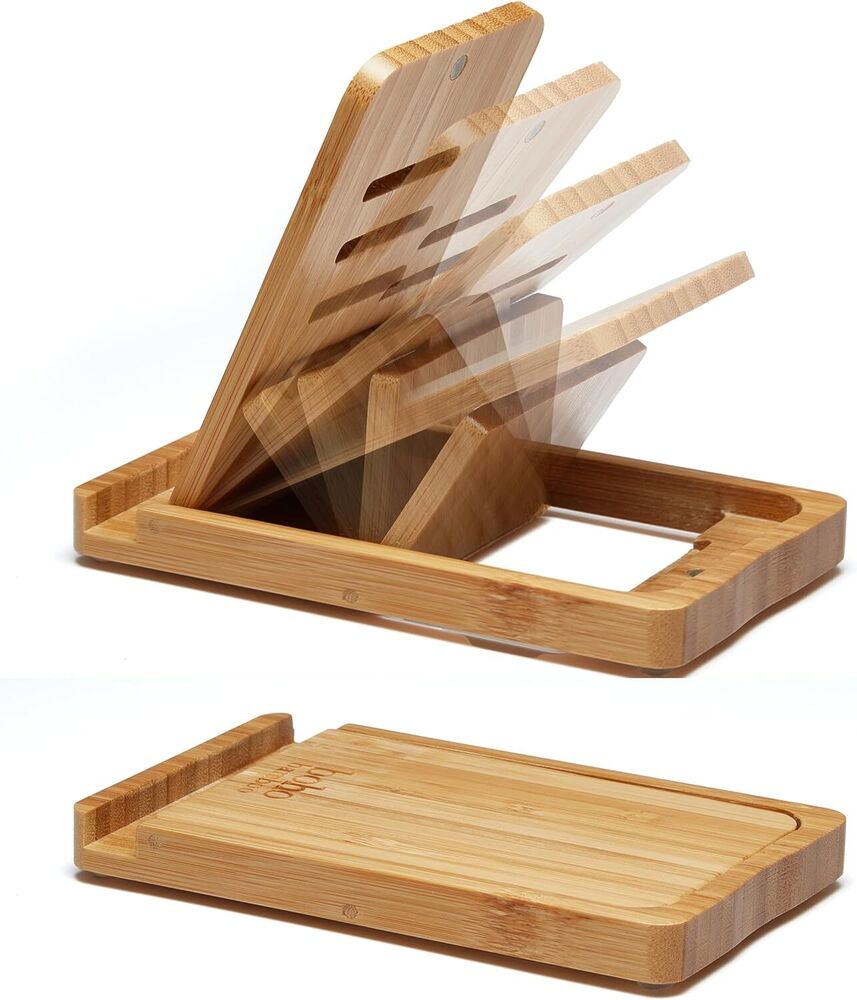 Wooden Adjustable Phone Stand Made from Eco Friendly Bamboo Desktop Organizer