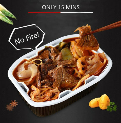 Hotpot Chinese Instant self heating cooking noodle box Asian snacks mini Hot Pot