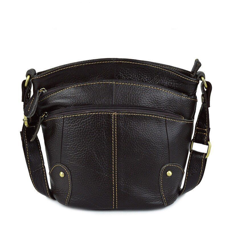 Cowhide Crossbody Bag Genuine Leather Small Messenger Bags Travelling Purse 1 PC