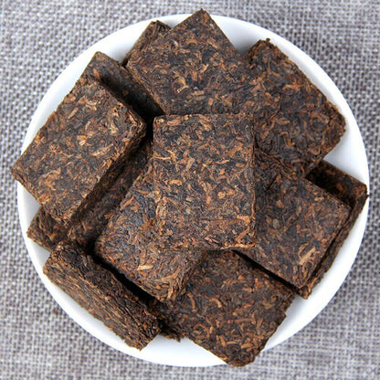 2016 Gold Brick Ripe Pu er Tea Yunnan Date Fragrant Small Square Shu Puerh 100g