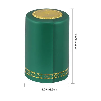 Wine Bottle Caps 100 Pcs Plastic Heat Shrinkable Sealed Cover Barware Tools 33mm