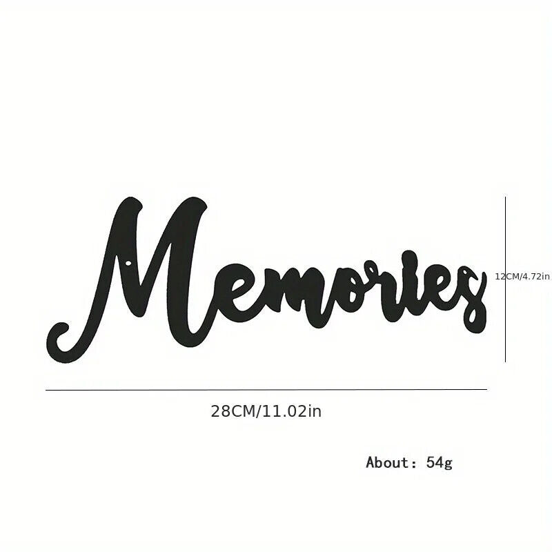 CIFBUY Letters Memories Metal Wall Decoration Iron Art Decorations Home