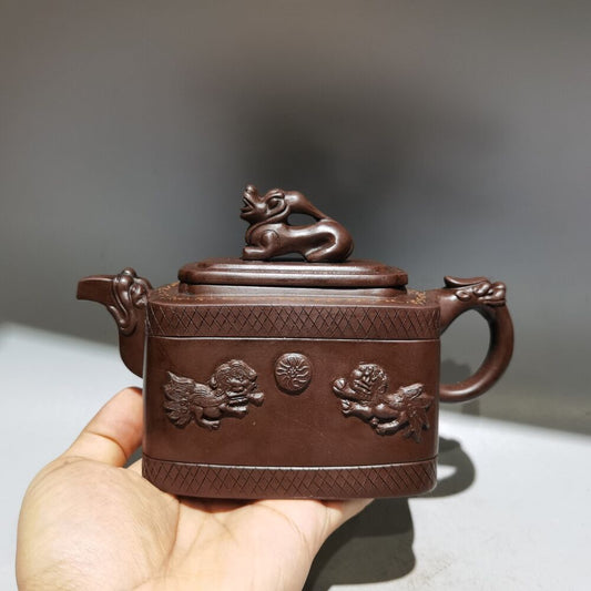 chinese yixing purple clay teapot tea set pot zisha ceramic cute decor figurine