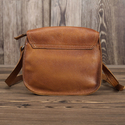 New Women Vintage Brown Leather Messenger CrossBody Shoulder Bag Handmade Purse