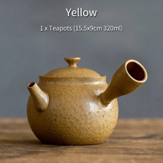 320ml New Ceramic Kyusu Teapots Gongfu Tea Pot