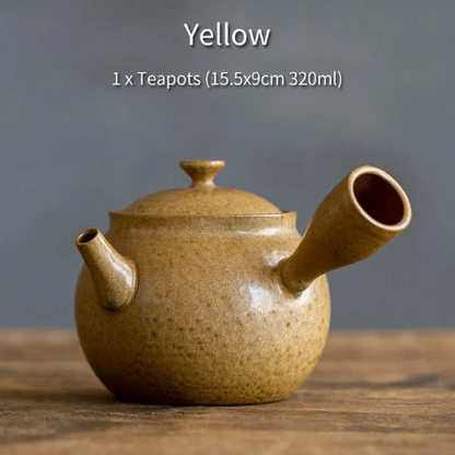 320ml New Ceramic Kyusu Teapots Gongfu Tea Pot