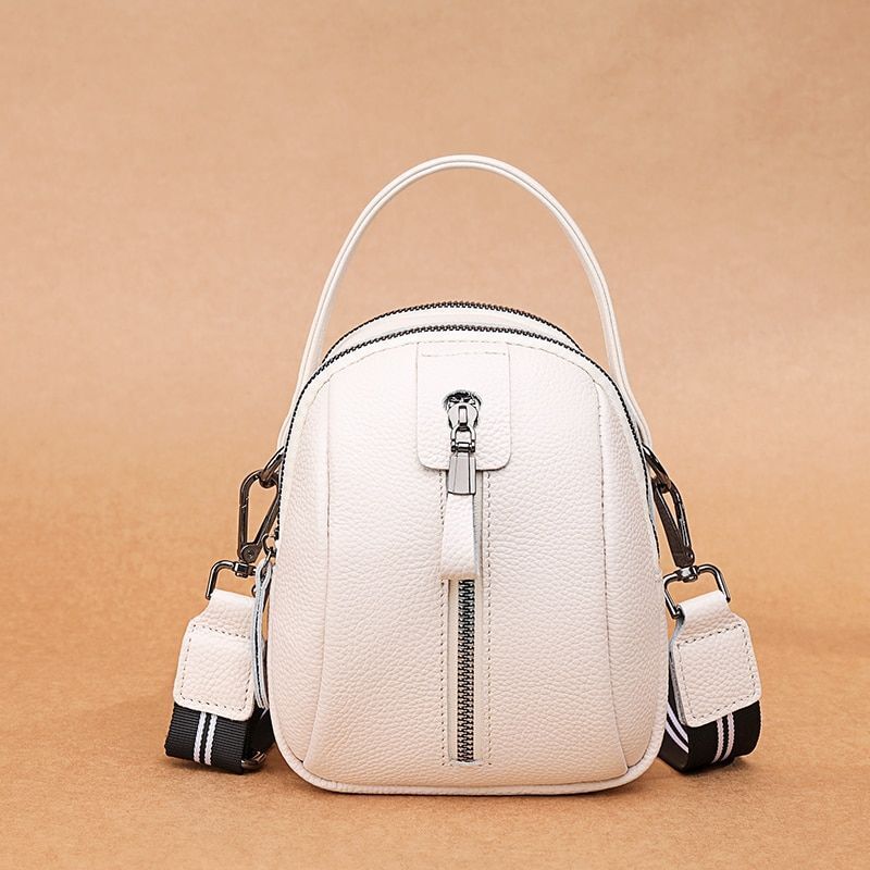 Genuine Leather Handbag High Quality Cowhide Shoulder Messenger Small Totes Bags