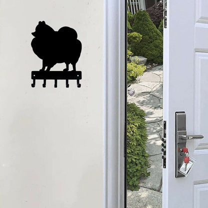 Pomeranian Dog - Keychain Holder - Metal Pendant Wall Art Home Decor Accessories