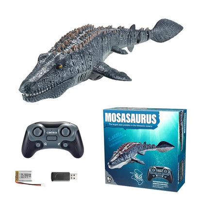 Electric Remote Control Dinosaur Toys for Kids Simulation RC Mosaur with Light