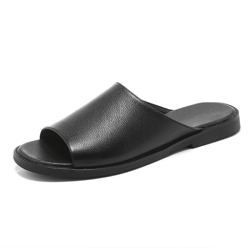 Men Are Slippers Home Indoor Flat Shoes Outdoor Open Toe Beach Men