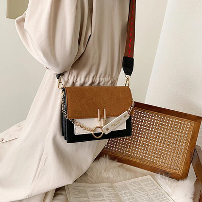 Bags Casual Shoulder Bags Contrast Color Ladies Bags