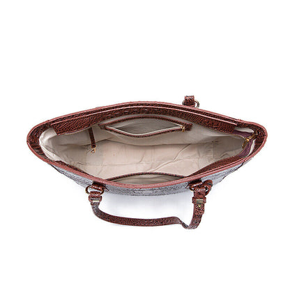 Women Patent Leather Crocodile Handbag Sling Satchel Tote Shoulder Bag Party Bag