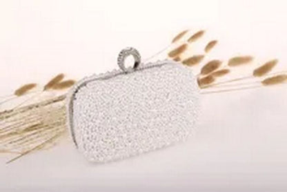 Real None Women Handbags Bolsa All Pure Pearl Lady's Wedding Evening Handbags