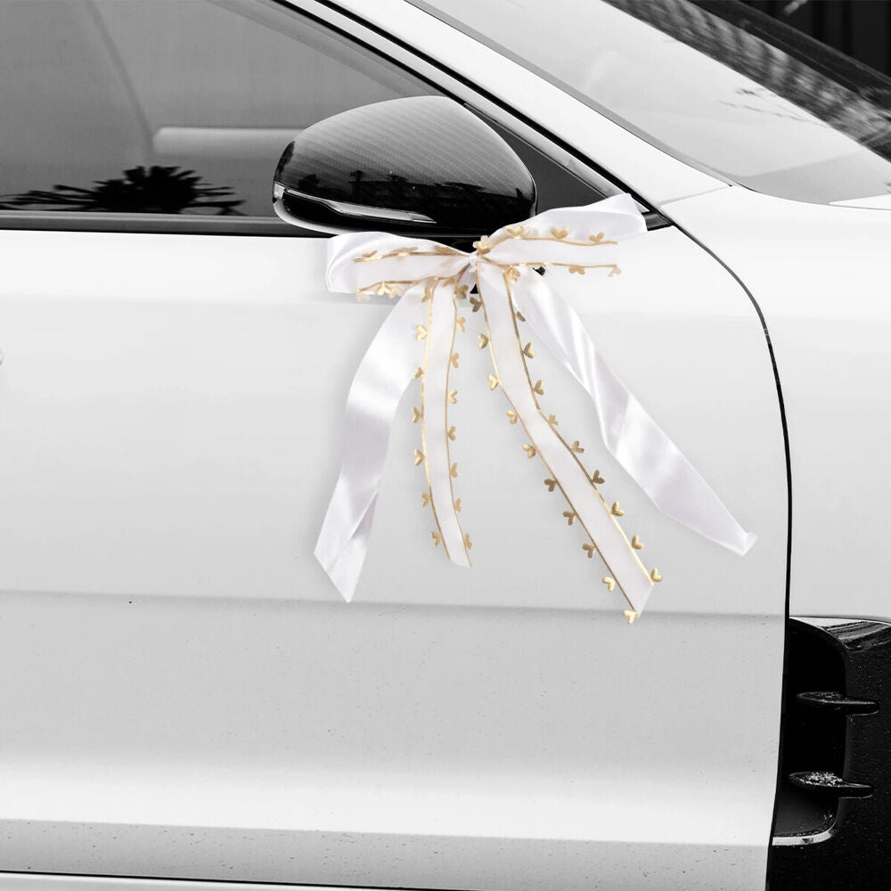 Wedding Bowknot Ribbon 20Pcs Cars Chairs Mini Bow Cloth Party Holiday Decoration