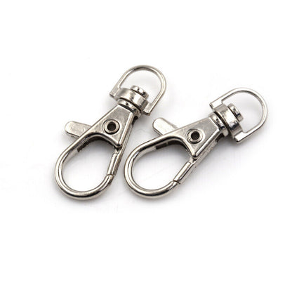 10pcs Lobster Clasp Swivel Trigger Clip Snap Hook Bag Car Key-Rings Keychain..X