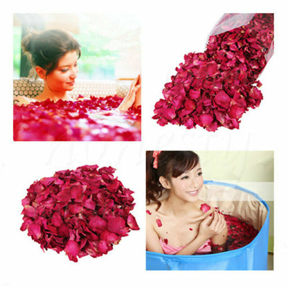 Dried Rose Petals Bath Tools Natural Flower Petal Spa Whitening Shower Baking