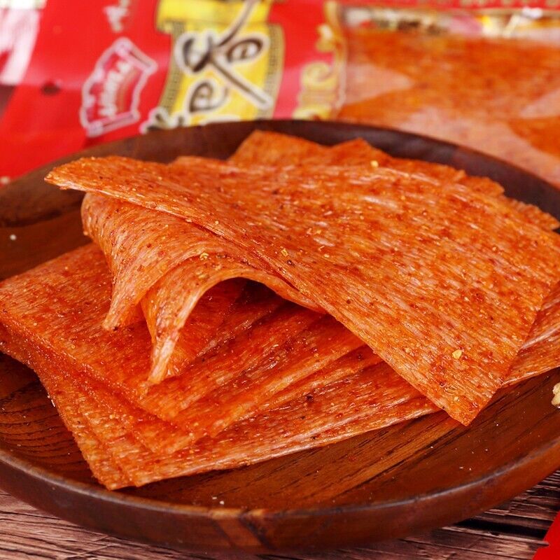 80g*3bags 中国美味辣条热销 Hot Spicy Strips Chinese Delicious Beef Flavour Snack Food