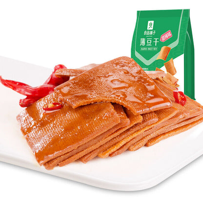 Chinese Food Snack Liangpinpuzi Spicy Dried Tofu 良品铺子甜辣薄豆干160g*2bags