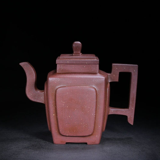 Chinese Yixing Zisha Clay Handmade Exquisite Teapot （四方 底款：时大彬）