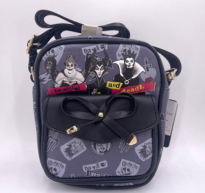 Disney Villains Evil Queen 8.5" Purse Crossbody Bag Devil Maleficent Ursula