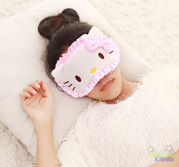 Cute For Hello Kitty Women Soft Sleep Aid Mask Eye Shade Blindfold Cover