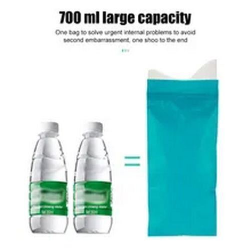 4pcs Easy Take Piss Bags Self Sealing 700ml Travel Mini Mobile Toilet Leak-proof