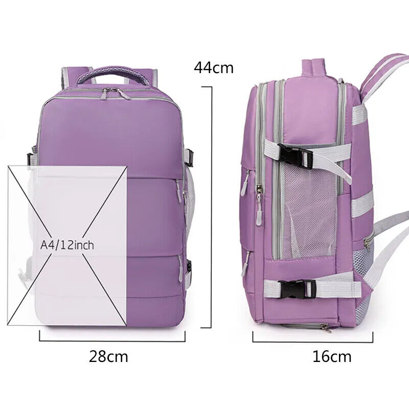 Women Travel Backpack Daypack Teenage Girls Charging Schoolbag Luggage Shoes Bag