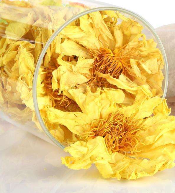 Natural New Bright Yellow Dried Lotus Flower Lotus Flowers Blooming Tea 500g