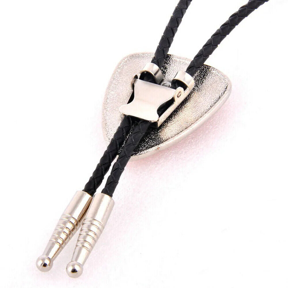 Men Bolo Ties Natural Agate Genuine Leather Rope Western Cowboy Jewelry Neckties