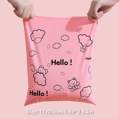 10Pcs Courier Bag Envelope Packaging Bags Pink Waterproof Self Adhesive Seal Bag