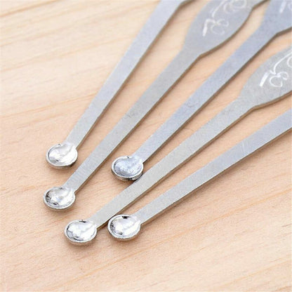 3x/Sets Mini Stainless Steel Spiral Ear Pick Spoon Earwax Removal Cleaning Tools