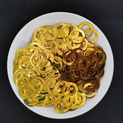 Dual Circle Confetti 15g Double Rings Sequin DIY Wedding Party Event Favor Decor