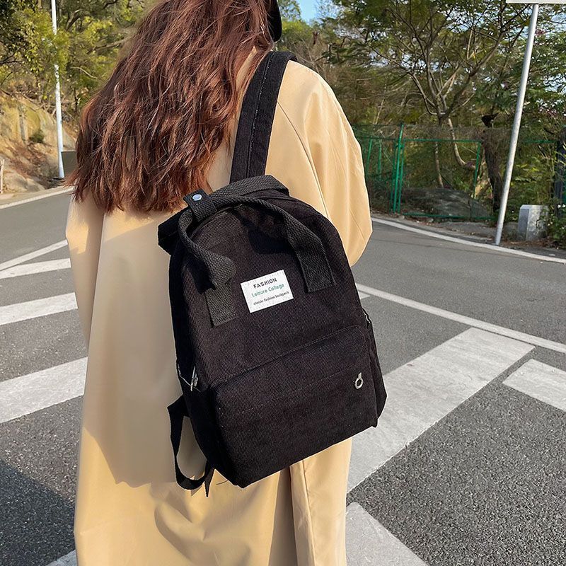 Backpack School Traveling Shoulder Bags 27*1*36 CM 20-35 L Orange/Black/Beige