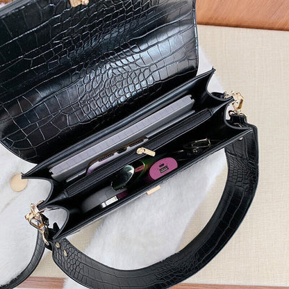 PU Leather Shoulder Crossbody Bags Women Bag Pattern Casual Tote Bag