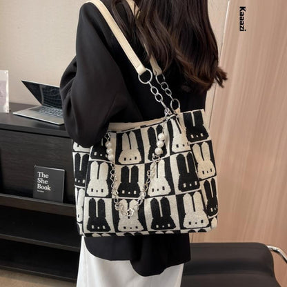 Handbag Chain Shoulder Bag Canvas Women's Work Tote Bag Casual