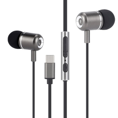 TRON Wired Earbuds with Mic & Volume Control, Noise-Isolating In-Ear Headphone